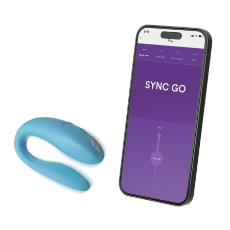 Смарт-вибратор для пар We-Vibe Sync GO Turquoise || Смарт-вібратор для пар We-Vibe Sync GO Turquoise