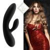 Гибкий вибратор кролик с двумя моторами FeelzToys Lea Rabbit Vibrator Black || Гнучкий вібратор кролик з двома моторами FeelzToys Lea Rabbit Vibrator Black