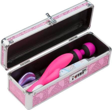 Кейс для зберігання секс-іграшок BMS Factory - The Toy Chest Lokable Vibrator Case Pink з кодовим за || Кейс для зберігання секс-іграшок BMS Factory - The Toy Chest Lokable Vibrator Case Pink з кодовим за