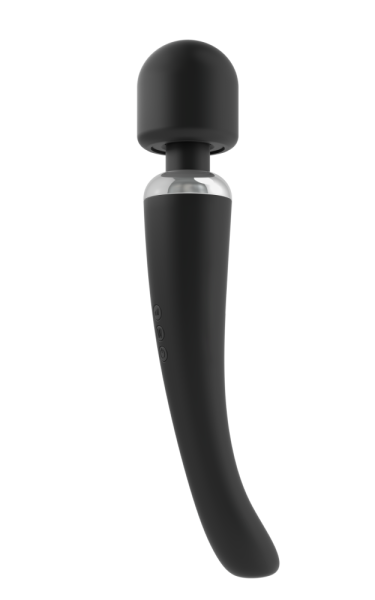 Потужний вібромасажер Dorcel Megawand Black перезаряджуваний, 160 режимів