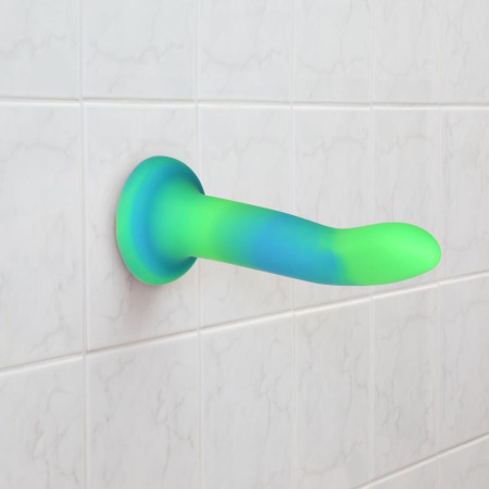 Светящийся в темноте фаллоимитатор ADDICTION Rave 8″ Glow in the Dark Dildo Blue Green, 20,3 см || Фалоімітатор, що світиться в темряві, ADDICTION Rave 8″, Glow in the Dark Dildo Blue Green, 20,3 см