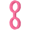 Наручники из силикона Doc Johnson The Cuffs Large - Pink, хорошо тянутся, для рук и для ног