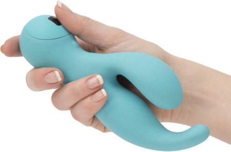 Вибратор-кролик с сенсорным управлением Touch by SWAN - Solo Teal, глубокая вибрация, для точки G || Вібратор-кролик з сенсорним управлінням Touch by SWAN - Solo Teal, глибока вібрація, для точки G