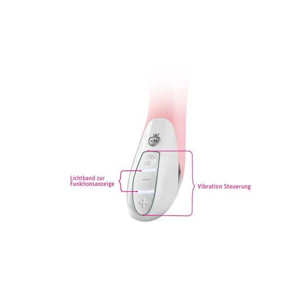 Вибратор-кролик Mystim Danny Divido Candy Rose с глубокой вибрацией, 2 мотора