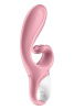 Смарт вибратор кролик Satisfyer Hug Me Pink, 2 мотора, диаметр 4,2см, широкая клиторальная часть || Смарт вібратор-кролик Satisfyer Hug Me Pink, 2 мотори, діаметр 4,2см, широка кліторальна частина