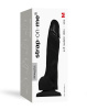 Реалистичный фаллоимитатор Strap-On-Me SOFT REALISTIC DILDO Black - Size M || Реалістичний фалоімітатор Strap-On-Me SOFT REALISTIC DILDO Black - Size M