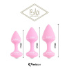 Набор силиконовых анальных пробок FeelzToys - Bibi Butt Plug Set 3 pcs Pink || Набір силіконових анальних пробок FeelzToys - Bibi Butt Plug Set 3 pcs Pink