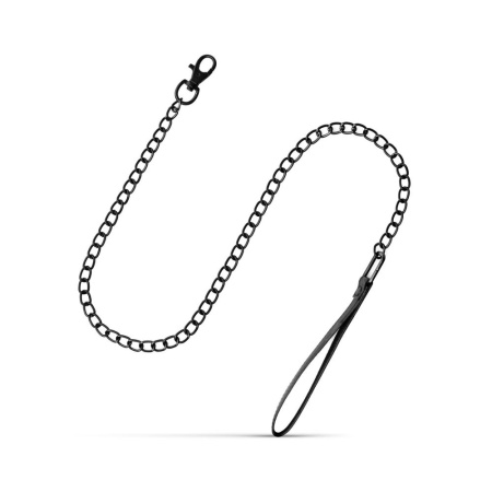 Ошейник с поводком Bedroom Fantasies: Faux Leather Collar & Chain || Нашийник з повідцем Bedroom Fantasies: Faux Leather Collar & Chain