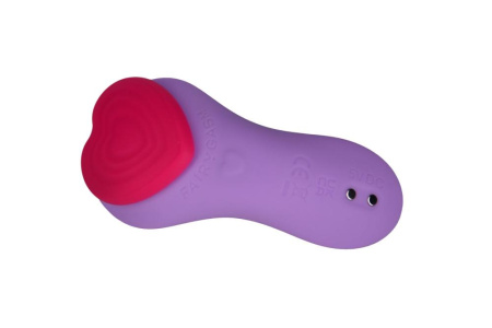 Вибратор в трусики FairyGasm HeartGem violet, на магните, пульт ДУ || Вібратор у трусики FairyGasm HeartGem violet, на магніті, пульт ДК