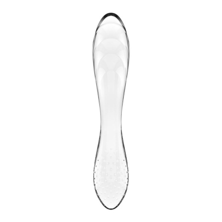 Двусторонний стеклянный дилдо Satisfyer Dazzling Crystal 1 Transparent, очень прочный, без стоппера || Двосторонній скляний дилдо Satisfyer Dazzling Crystal 1 Transparent, дуже міцний, без стопера
