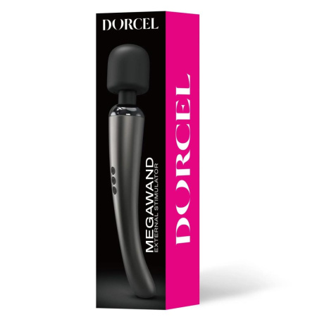 Мощный вибромассажер Dorcel Megawand Chrome Silver перезаряжаемый, 160 режимов || Потужний вібромасажер Dorcel Megawand Chrome Silver який перезаряджається, 160 режимів