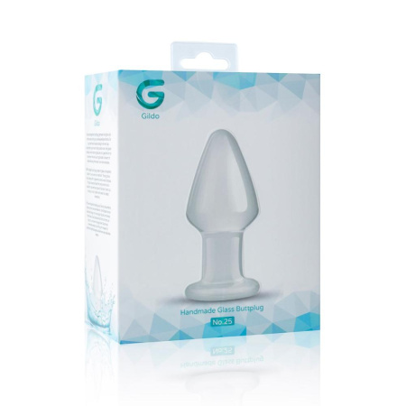 Стеклянная анальная пробка Gildo Glass Buttplug No. 25 || Скляна анальна пробка Gildo Glass Buttplug No. 25