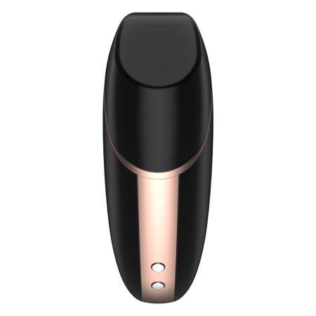 Вакуумный клиторальный стимулятор Satisfyer Love Triangle Black с управлением через интернет || Вакуумний кліторальний стимулятор Satisfyer Love Triangle Black з керуванням через інтернет