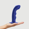 Насадка для страпона с двойной точечной пульсацией Strap-On-Me TAPPING DILDO WAVE – NIGHT BLUE, М || Насадка для страпона з подвійною точковою пульсацією Strap-On-Me TAPPING DILDO WAVE – NIGHT BLUE, М