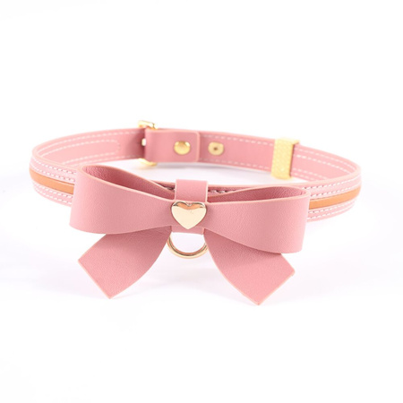 Поводок LOCKINK SEVANDA Love Heart Butterfly Leather Collar Set - Pink || Повідець LOCKINK SEVANDA Love Heart Butterfly Leather Collar Set - Pink