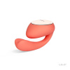 Смарт-вибратор LELO Ida Wave Coral Red, вагинально-клиторальный, технология WaveMotion, 2 мотора || Смарт-вібратор LELO Ida Wave Coral Red, вагінально-кліторальний, технологія WaveMotion, 2 мотори