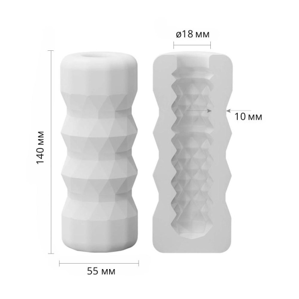 Мастурбатор Otouch DECOR 1-B, эффект всасывания, упругие пирамидки