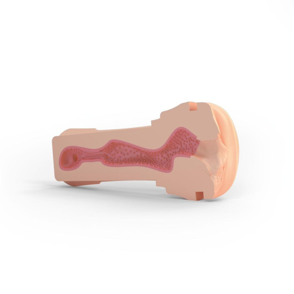 Мастурбатор-вагина Mystim O(h) PUSH ME Vagina, можно сжимать и регулировать вакуум