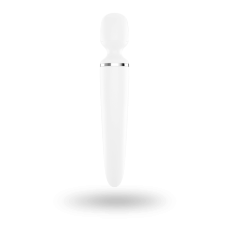 Вибромассажер Satisfyer Wand-er Woman (White/Chrome), водонепроницаемый, мощный, размер XXL || Вібромасажер Satisfyer Wand-er Woman (White/Chrome), водонепроникний, потужний, розмір XXL