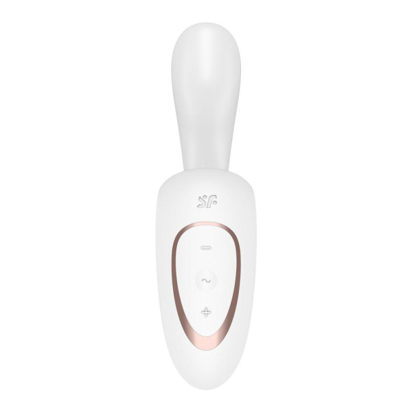 Вагінально-кліторальний вібратор Satisfyer G for Goddess 1 White, 2 мотори