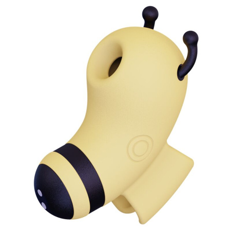 Вакуумный стимулятор с микротоками CuteVibe Beebe Yellow, на палец || Вакуумний стимулятор із мікрострумами CuteVibe Beebe Yellow, на палець