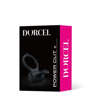 Эрекционное кольцо Dorcel Power Clit Plus с вибрацией, перезаряжаемое, с язычком со щеточкой || Ерекційне кільце Dorcel Power Clit Plus з вібрацією, перезаряджається, з язичком та щіточкою