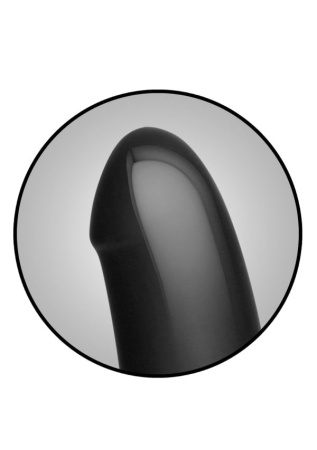 Анальный плаг с дилдо Doc Johnson Kink - Dual Density SECONDSKYN Fuck Plug - Black || Анальний плаг з ділдо Doc Johnson Kink - Dual Density SECONDSKYN Fuck Plug - Black