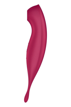 Смарт-вибратор для клитора с вакуумной стимуляцией Satisfyer Twirling Pro+ dark red || Смарт-вібратор для клітора з вакуумною стимуляцією Satisfyer Twirling Pro+ dark red