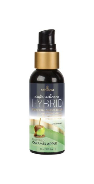 Смазка водно-силиконовая Sensuva Hybrid Caramel Apple (57 мл) без сахара, можно для оральных ласк