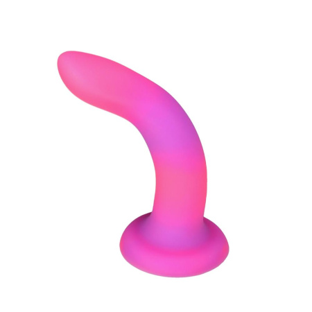 Светящийся в темноте фаллоимитатор ADDICTION Rave 8″ Glow in the Dark Dildo Pink Purple, 20,3 см || Фалоімітатор, що світиться в темряві, ADDICTION Rave 8″, Glow in the Dark Dildo Pink Purple, 20,3 см