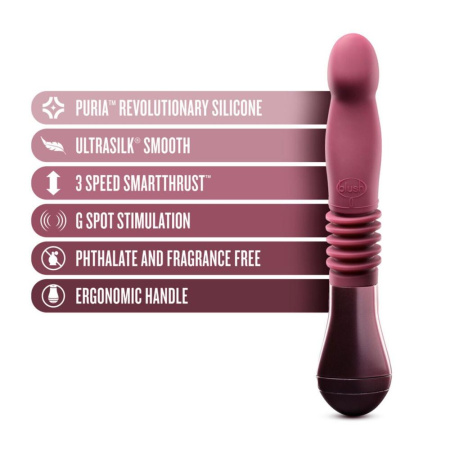 Пульсатор Temptasia by Blush - Trixie Thrusting Dildo - Wine Red || Пульсатор Temptasia by Blush - Trixie Thrusting Dildo - Wine Red