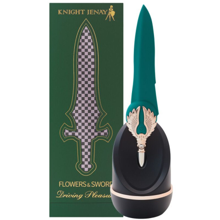 Изысканный вибратор Knight Jenay FLOWERS & SWORD, маска, лента и лубрикант в комплекте || Вишуканий вібратор Knight Jenay FLOWERS & SWORD, маска, стрічка та лубрикант у комплекті