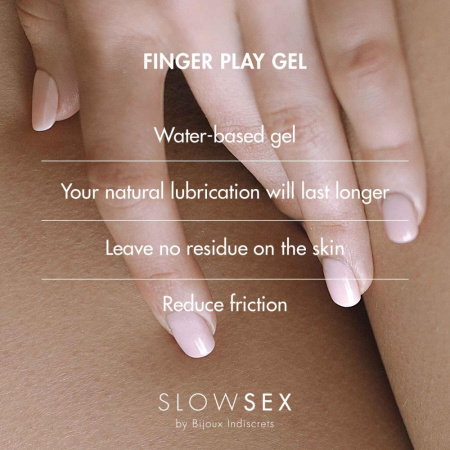 Гель-смазка для мастурбации Bijoux Indiscrets SLOW SEX - Finger play gel || Гель-змазка для мастурбації Bijoux Indiscrets Slow Sex Finger play gel