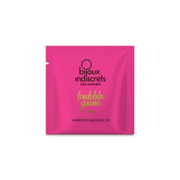 Пробник массажного масла Bijoux Indiscrets Light my Fire – Strawberry Bubblegum (2 мл)