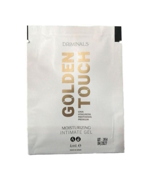 Пробник экстраувлажняющего гель-лубриканта Driminals Golden Touch (4 мл), водная основа