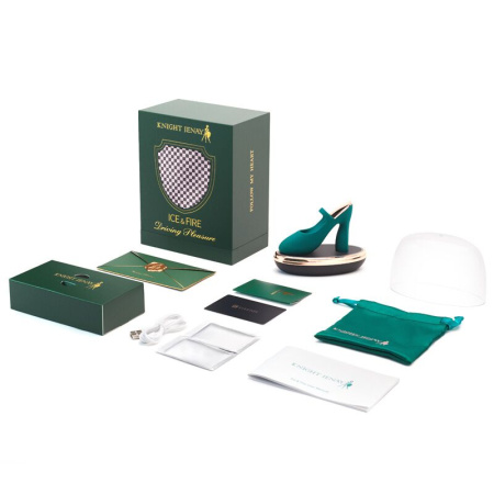 Изысканный вибратор на палец Knight Jenay ICE & FIRE, лубрикант в комплекте || Вишуканий вібратор на палець Knight Jenay ICE & FIRE, лубрикант у комплекті