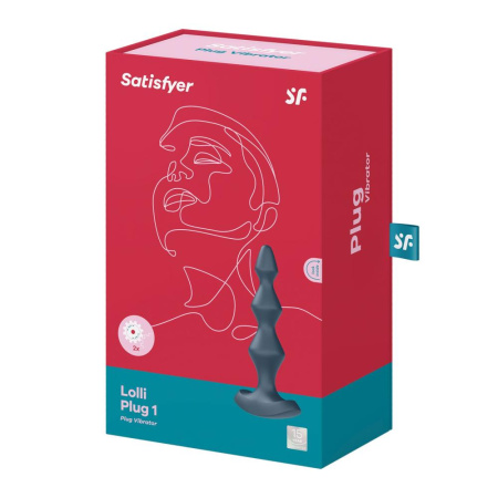 Анальный стимулятор-бусины с двумя моторами Satisfyer Lolli-Plug 1 Dark teal || Анальний стимулятор-намистини з двома моторами Satisfyer Lolli-Plug 1 Dark teal