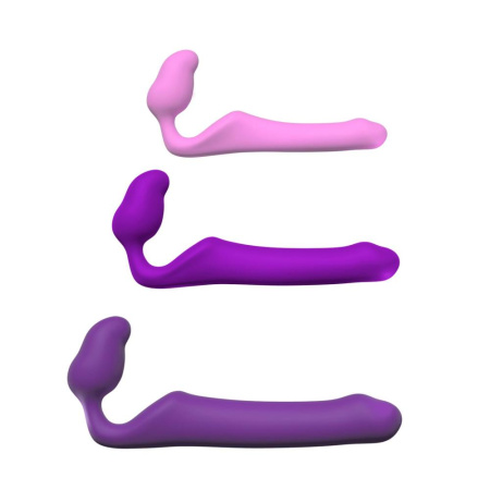 Безремневой страпон Adrien Lastic Queens M, регулируемый изгиб, диаметр 3,4 см || Безремінний страпон Adrien Lastic Queens M, регульований вигин, діаметр 3,4 см