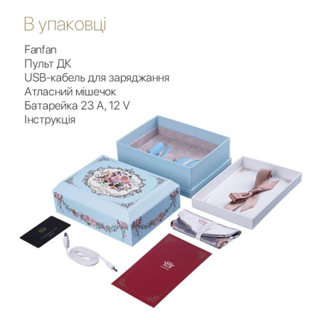 Смартвибратор для пар Zalo — Fanfan set Royal Blue, пульт ДУ || Смартвібратор для пар Zalo Fanfan set Royal Blue, пульт ДК