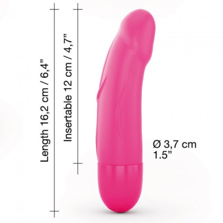 Вибратор Dorcel Real Vibration S Magenta 2.0, диам 3,7см, перезаряжаемый, для точки G || Вібратор Dorcel Real Vibration S Magenta 2.0, діаметр 3,7см, перезаряджається, для точки G