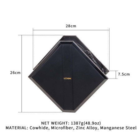 Сумка LOCKINK Mysterious Square Kink Bag - Black || Сумка LOCKINK Mysterious Square Kink Bag - Black