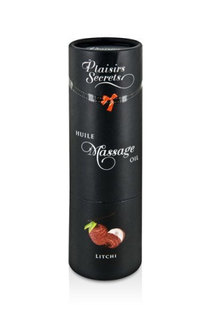 Массажное масло Plaisirs Secrets Litchi (59 мл) с афродизиаками, съедобное, подарочная упаковка || Масажна олія Plaisirs Secrets Litchi (59 мл) з афродизіаками, їстівна, подарункове паковання
