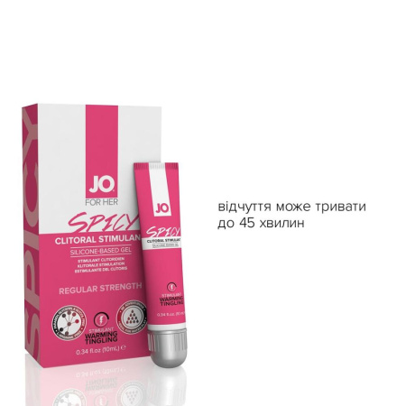 Возбуждающий гель для клитора JO SPICY WARMING (10 мл) разогревающий || Збуджувальний гель для клітора JO SPICY WARMING (10 мл), розігрівальний