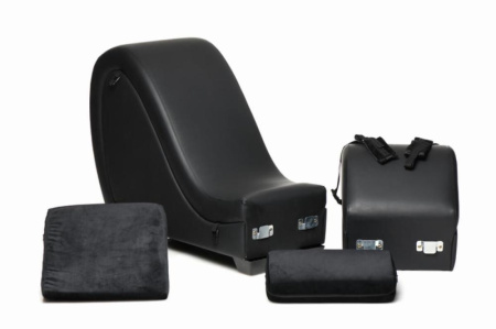 Секс-кресло с подушками Master Series Kinky Sex Lounge with Cushions - Black || Секс-крісло з подушками Master Series Kinky Sex Lounge with Cushions - Black