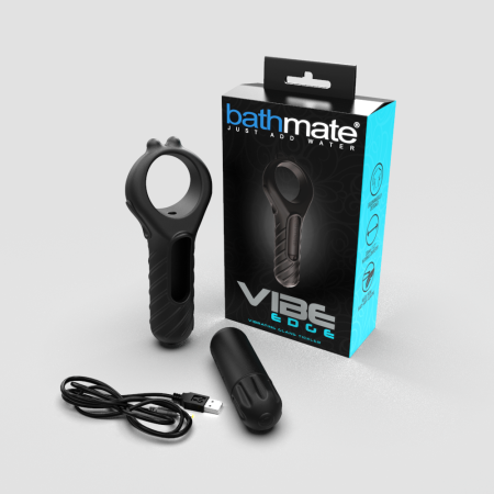Эрекционное кольцо с вибропулей Bathmate Vibe Edge, перезаряжаемое, 10 режимов || Ерекційне кільце з віброкулею Bathmate Vibe Edge перезаряджається, 10 режимів