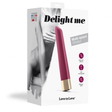 Мощный минивибратор Love To Love Delight Me Prune с мягким кончиком, 16 режимов работы || Потужний мінівібратор Love To Love Delight Me Prune з м'яким кінчиком, 16 режимів роботи