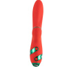 Вибратор-кролик с флоггером LOCKINK SEVANDA Whip Vibrating Massage Wand - Red & Green || Вібратор-кролик з флогером LOCKINK SEVANDA Whip Vibrating Massage Wand - Red & Green