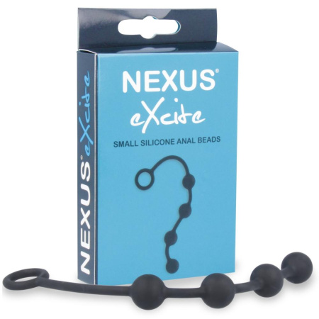 Анальные шарики Nexus Excite Small Anal Beads, силикон, макс. диаметр 2см || Анальні кульки Nexus Excite Small Anal Beads, силікон, макс. діаметр 2 см