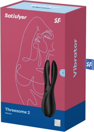 Клиторальный вибратор Satisfyer Threesome 2 Black || Кліторальний вібратор Satisfyer Threesome 2 Black