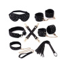 Набор Liebe Seele Stary Nights 7pcs Bondage Kit, фиксаторы, ошейник с поводком, кляп, флоггер, маска